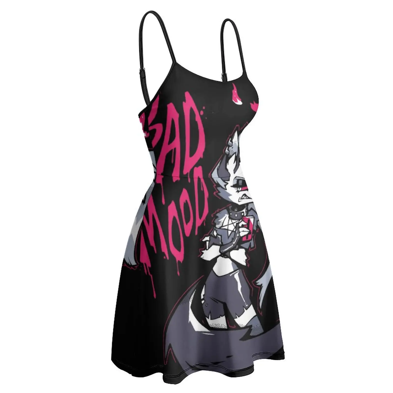 Hazbin And Hotel Helluva Loona S Bad Mood Women's Sling Dress Funny Novelty The Dress Cute Sexy  Woman's Gown  Parties