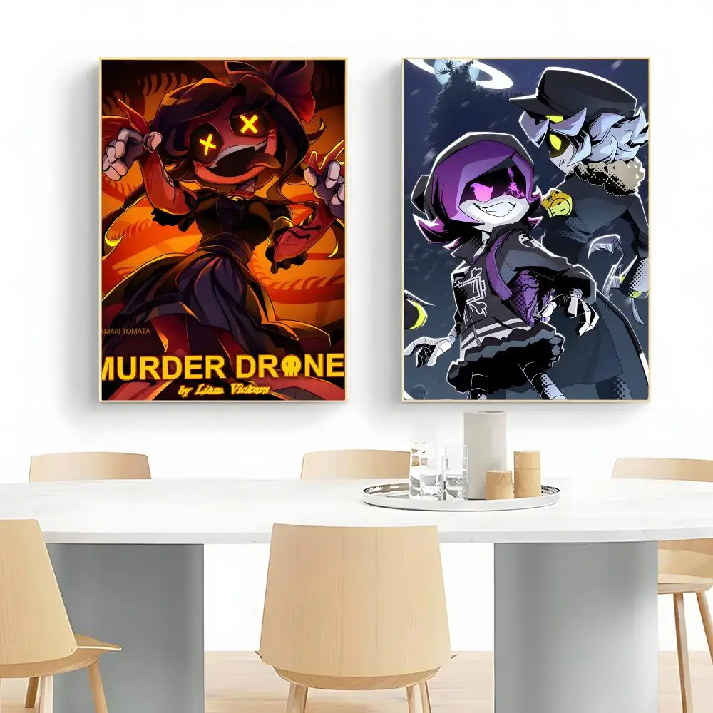 Web animation Murder Drones Poster Frameless Peel-and-Stick Removable Wall Art Print
