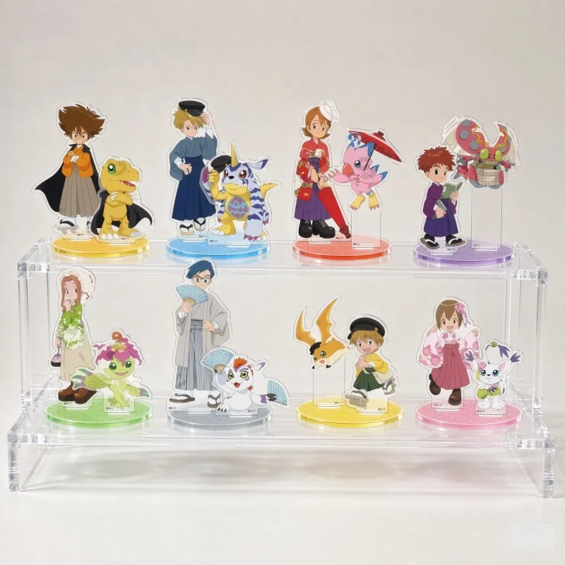 10CM Anime Digimon: Digital Monsters Cosplay Acrylic Figure Stand Plate Agumon Taichi ‘Tai’ Kamiya Keychain Gifts