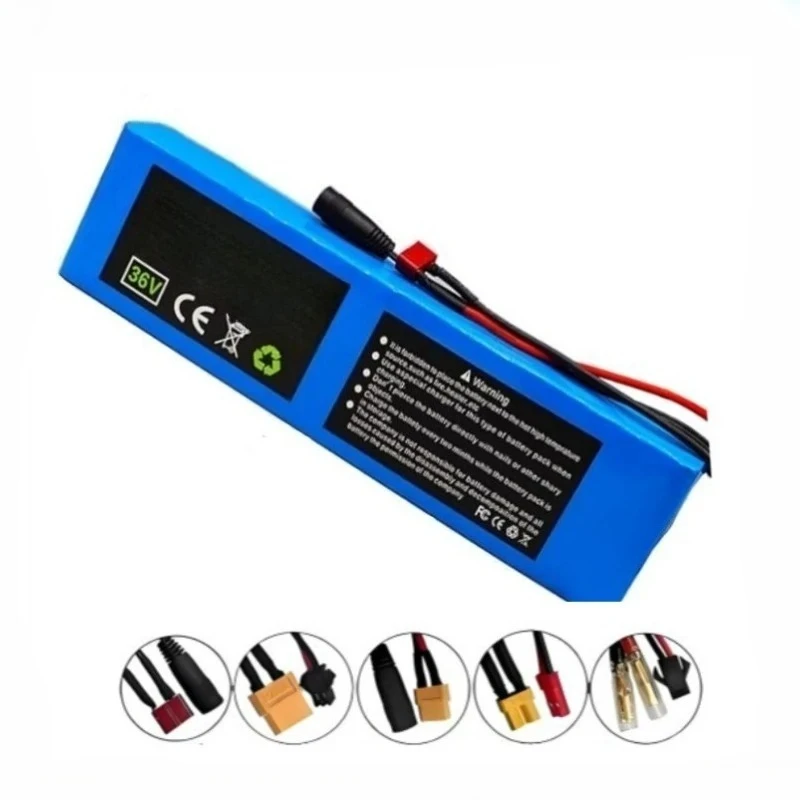 10S3P 36V 15Ah 18650 Li-ion Battery Pack with BMS Board for Electric Bicycle Scooter E-Bike Motorcycle Includes 42V 2A Charger