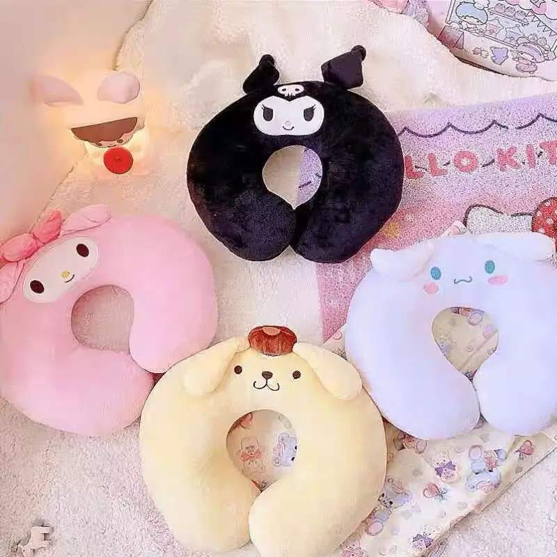 Sanrio U-shaped Neck Pillow Fatigue Relief Travel Pillow Flight Headrest Sleep U-shaped Cushion Aircraft