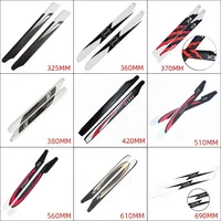 JDHMBD Carbon Fiber Helicopter Main Blade 325/360/380/420/510/560/610mm For ALIGN ALZRC TAROT SAB RC Helicopter Spare parts