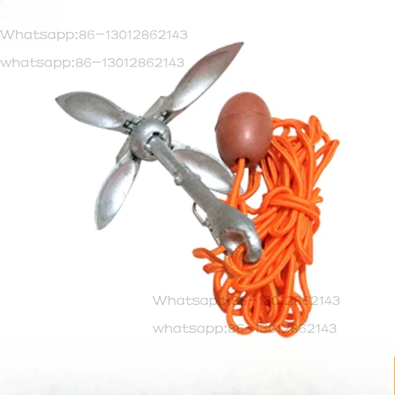 Anchor Carbon Steel Folding Anchor Plus Rope Hook Umbrella Anchor Stainless Steel Hardware Parts Speedboat