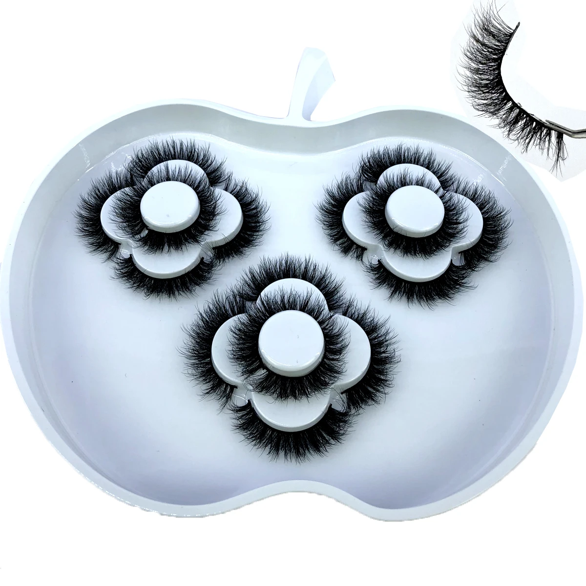 HBZGTLAD 2024 New 9 Pairs 3D Mink Lashes Bulk Russian Volume Fluffy Natural False Eyelashes Thick Dramatic Mink Eyelashes