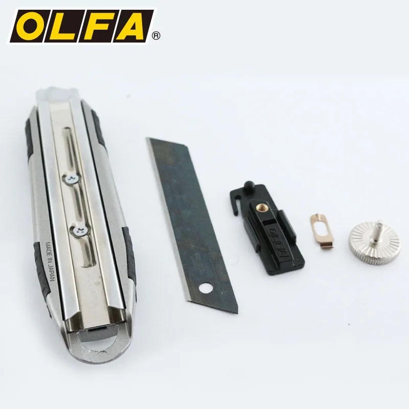 Original Japanese OLFA MXP-L spiral lock large utility knife MXP-AL metal non-slip handle 18mm automatic locking large wallpaper knife