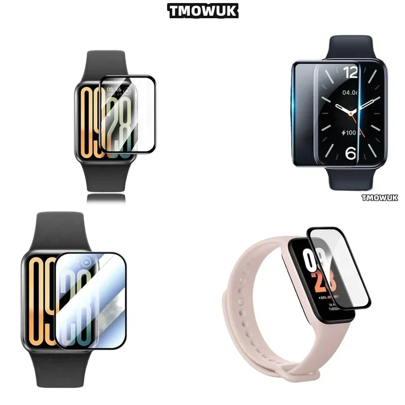 

For Xiaomi Band 4 5 6 7 8 9 10 Pro - Soft 3D Full Cover Screen Protective Film - Anti-Scratch PMMA For Long-Lasting Use