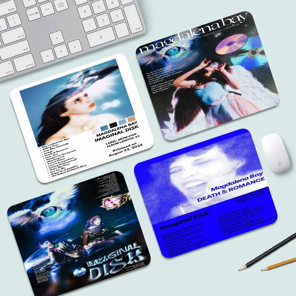 M-Magdalena B-Bay lmaginal Disk mouse pad small size creative table mat coaster game desk mouse accessories square carpet