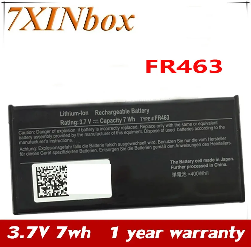 7XINbox 7wh 3.7V Laptop Battery For Dell Poweredge Perc 5i 6i FR463 P9110 NU209 U8735 XJ547