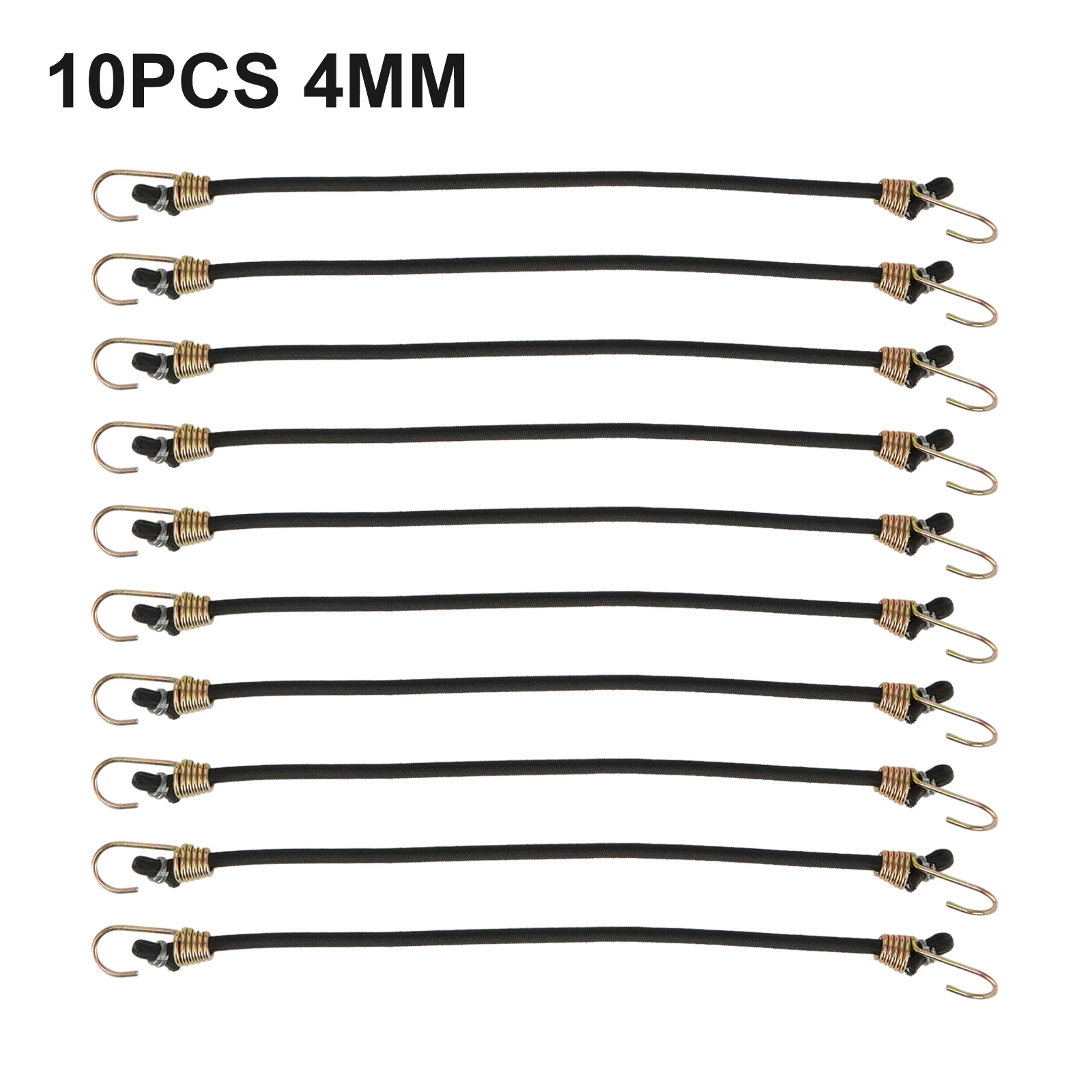 Bungee Cord Pack Ten Sturdy Elastics Designed to Meet Your Transport Needs at a Practical Size of Just 30cm Each