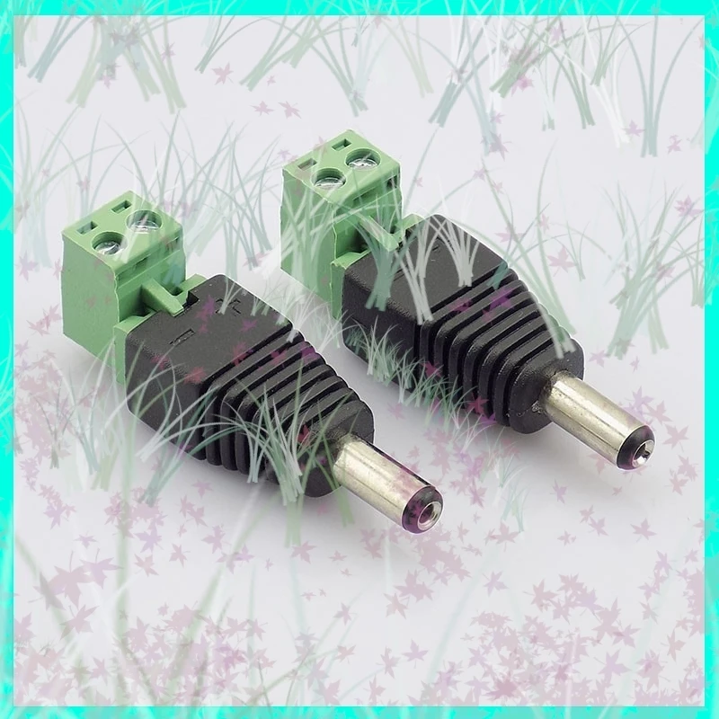 1/2/5/10pcs DC Male Plug 5.5 x 2.1mmPower Connector Adapter Power Supply for CCTV Camera Accessories Security Led Strip Light E3