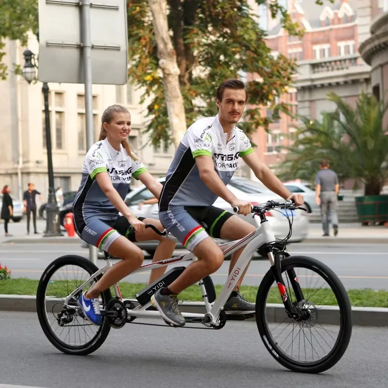 Electric series two-seat folding electric series bicycle