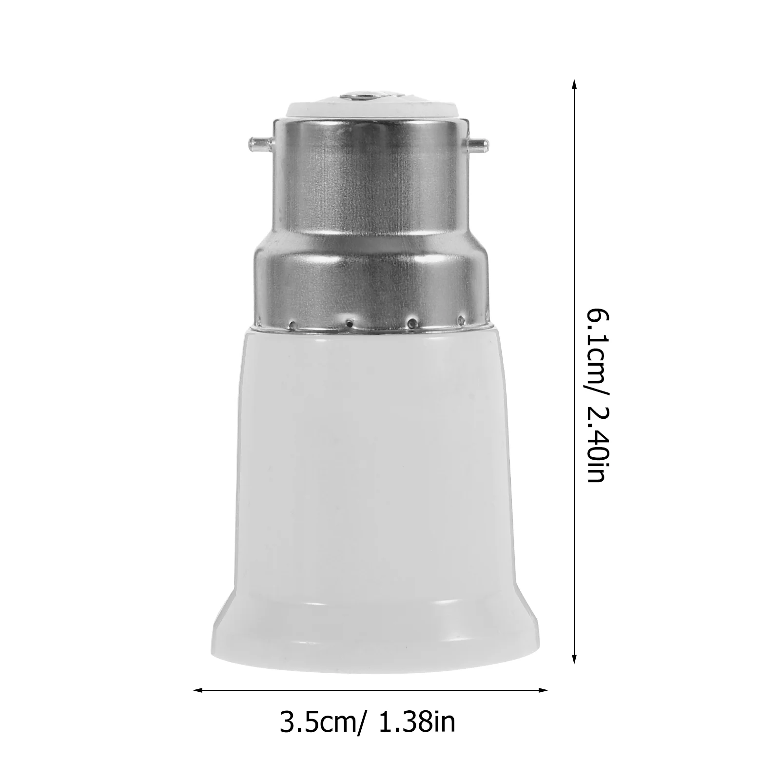 6 ชิ้น B22 ถึง E27 อะแดปเตอร์ซ็อกเก็ต Universal หลอดไฟ SOCKET Converter ติดตั้งง่าย PC ฐาน Fit สําหรับห้องต่างๆ