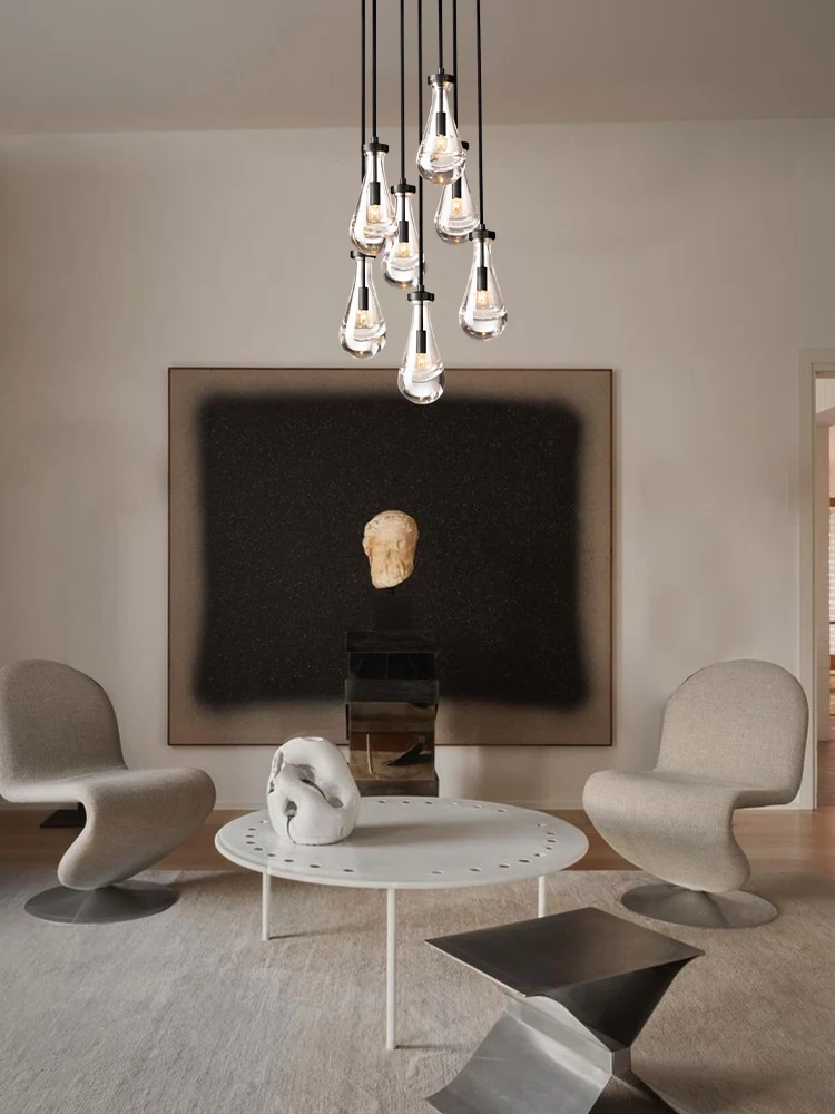 

Home Deco American E14 LED Dimmable Pendant Light Chandelier Hanging Lamps Lustre Suspension Luminaire Lampen For Living Room