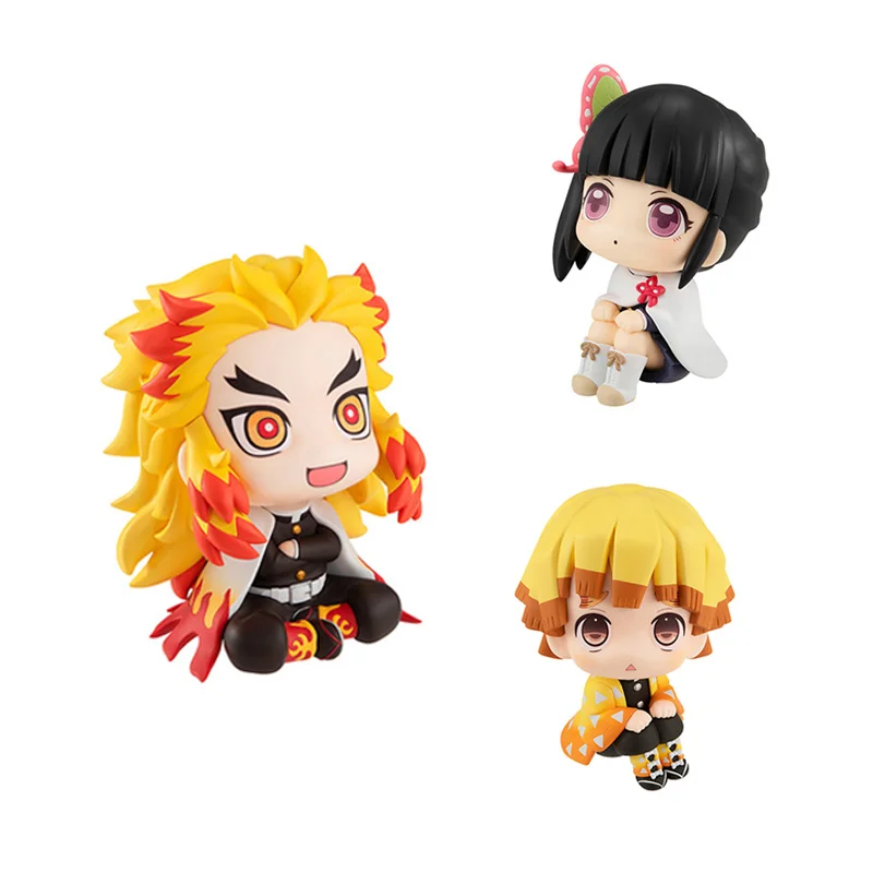 Figurines d'anime Demon Slayer Nezuko Tanjirou Zenitsu Inosuke Kyoujurou Kanawo Figurines d'action Modèle de poupée Jouet Ornement de bureau Cadeau