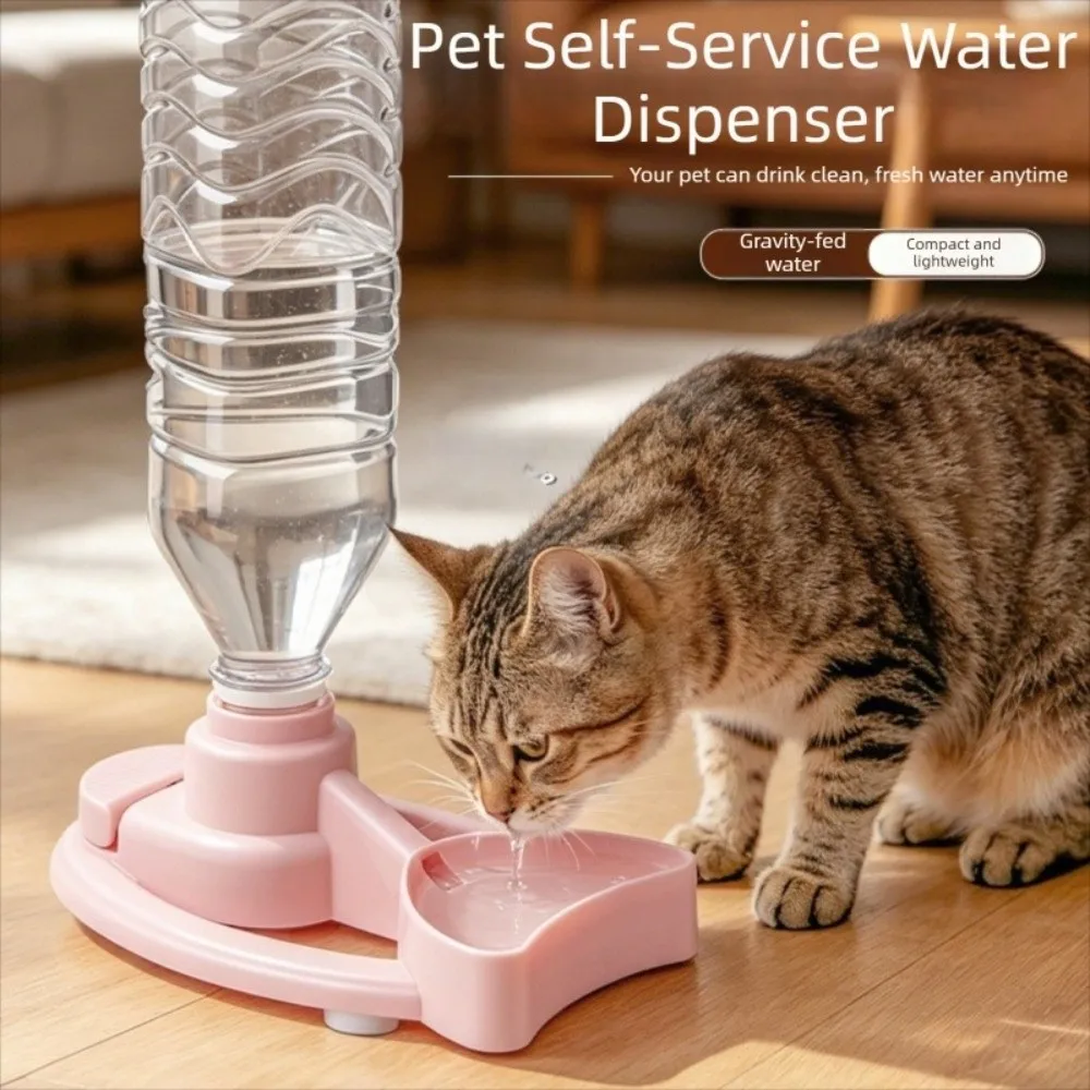 Large Capacity Cat Automatic Water Dispenser Stable Base Leak Proof Pet Water Bowl Anti-Slip Splash-proof Cat Drinking Machine