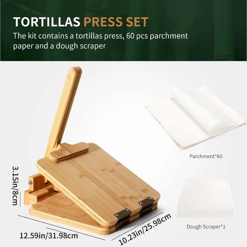 Manual Tortillas Press Ergonomic Dumpling Skin Maker Easy to Use Tortillera Presser Practical Burrito Pressing Tool