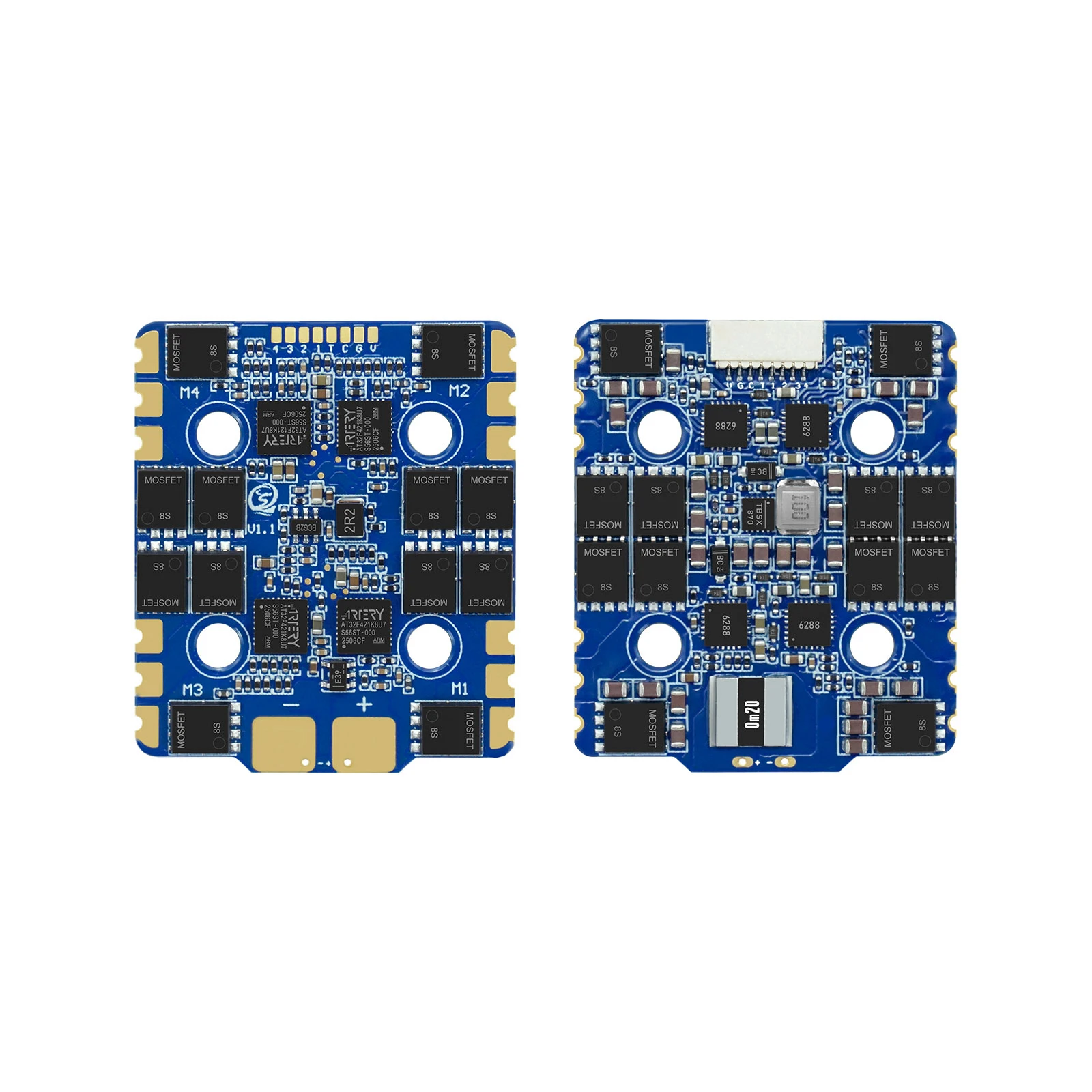 Sequre Blueson A1 6s 65a Or 8s 70a Esc With Am32 Or Blheli_32 Firmware 128khz 4in1 Esc For Fpv Drones Racing And Freestyle - Image 3