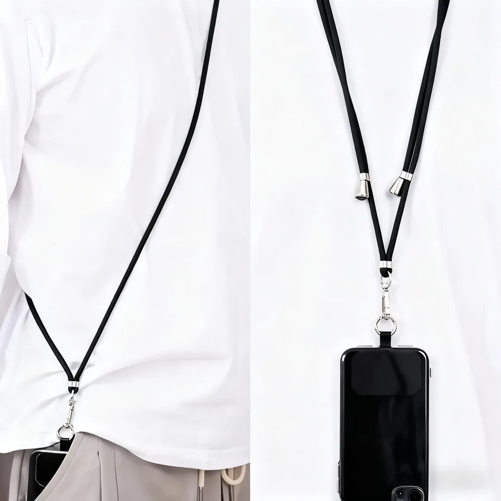 Universal Adjustable Stretchy Detachable Fashionable Phone Lanyard Neck Crossbody Shoulder Strap Phone Holder for Smartphones