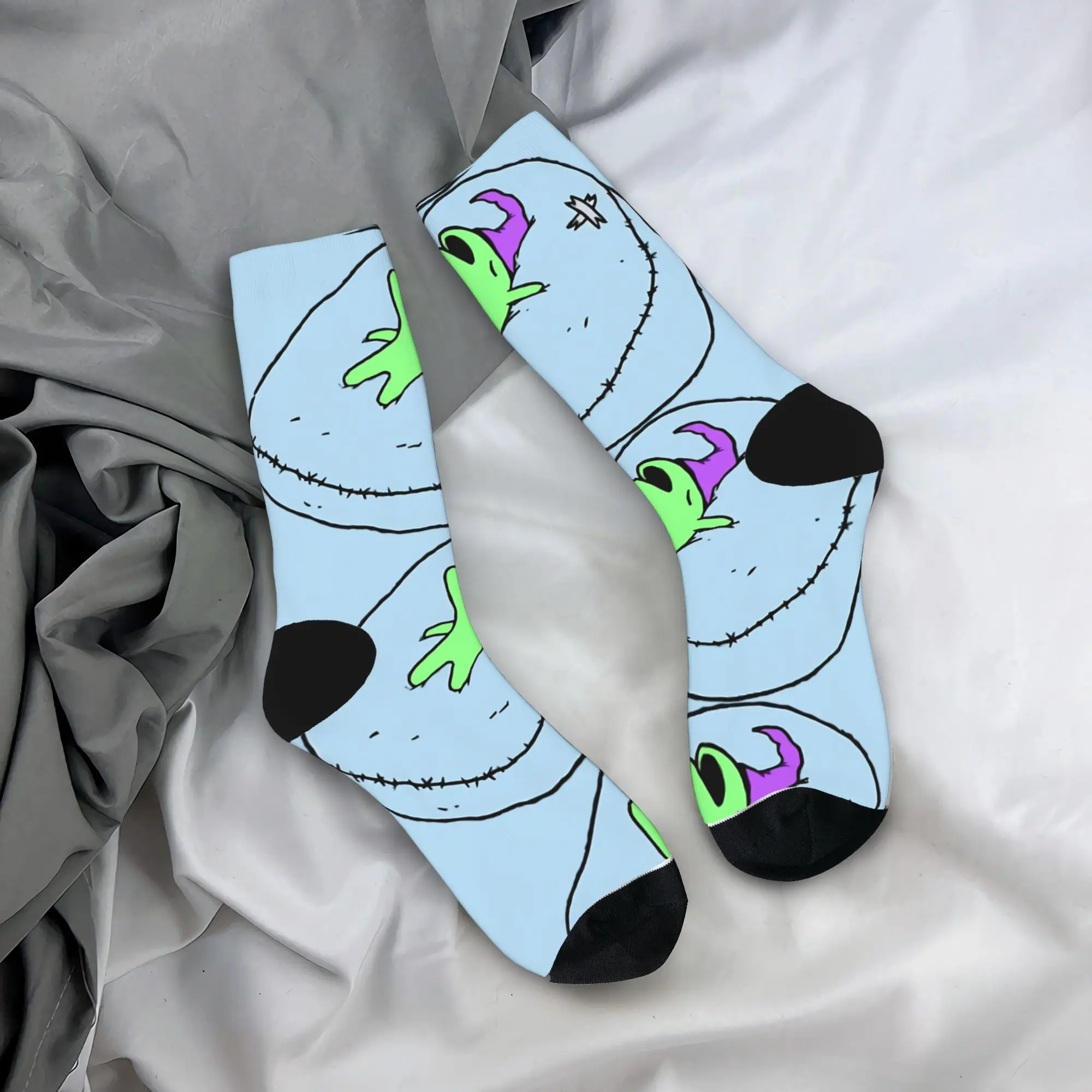 

Мужские носки с рисунком S-Smiling Friends, чулки для сна, нескользящие качественные носки, зимние модные велосипедные носки с графикой