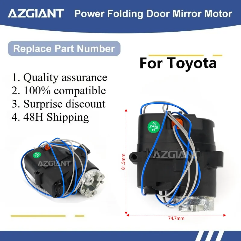 

For Toyota Ractis/RAV4/RAV4 MK3/RAV4 XA40 MK4/Revo Fortuner GR Sport Car Wing Mirror Authentic Folding Motor Power Assembly