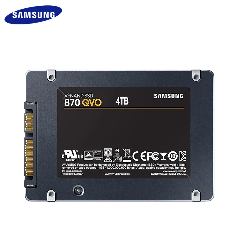 Samsung-内蔵ハードディスク,870 qvo,sata 3.0,ssd,560 mbps,qlc,オリジナル,1テラバイト