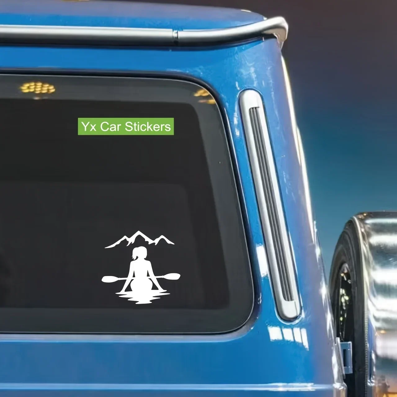 1 шт., женская наклейка для каякинга, автомото с горой, уличная дизайнерская наклейка для автомобиля, мотоцикла, аксессуар для внешней настройки