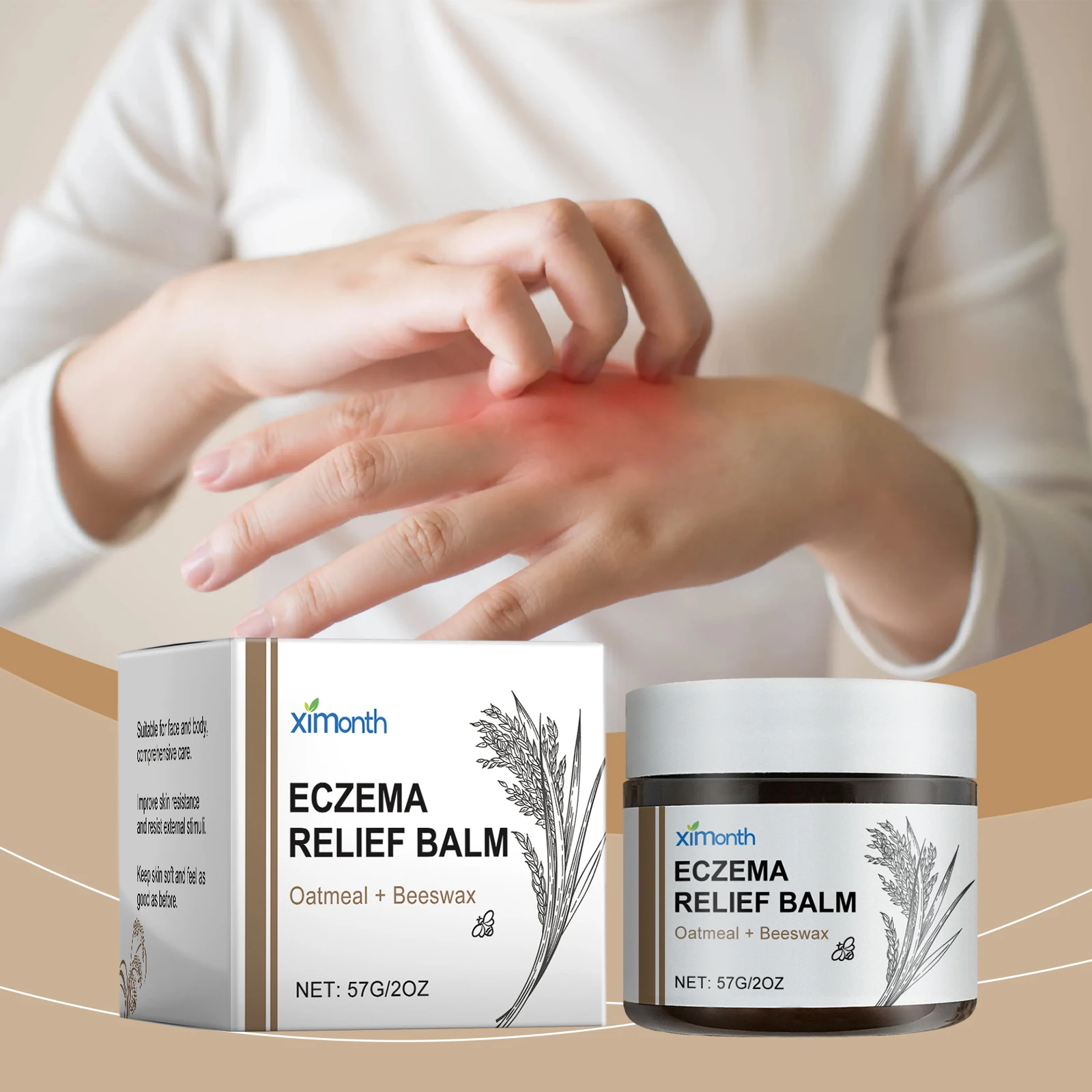 Pomada para el eczema, tratamiento para Dermatitis, Psoriasis, crema antiinflamatoria para la piel, alivia las alergias, infección hongos, producto para el cuidado de la piel
