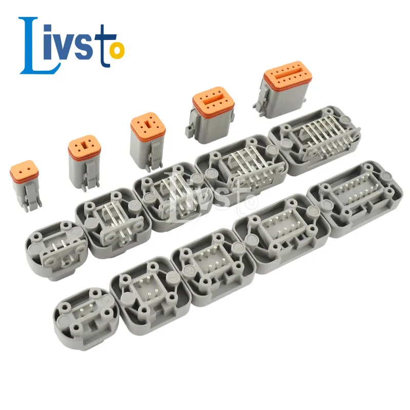 2 4 6 8 12 Pin Deutsch DT Waterproof Auto Wire Harness Connector DT13-2PA DT13-4PA DT13-6PA DT13-8PA DT13-12PA