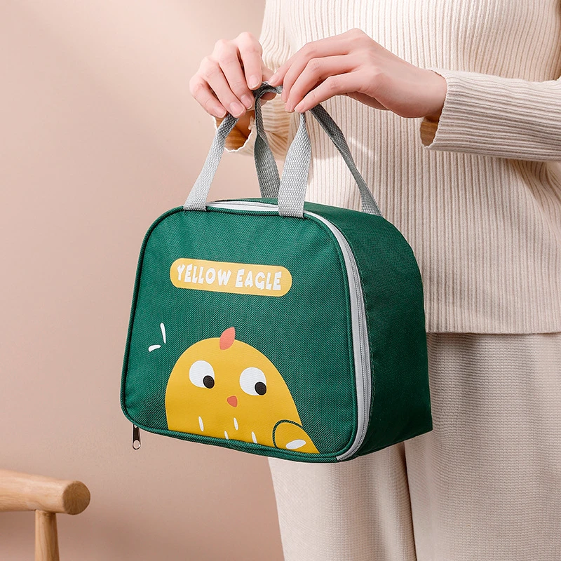 Children Cartoon Portable Lunch Bag for Picnic School Thermal Insulation Bento Meal Cooler Bags Food Storage Container Pouch