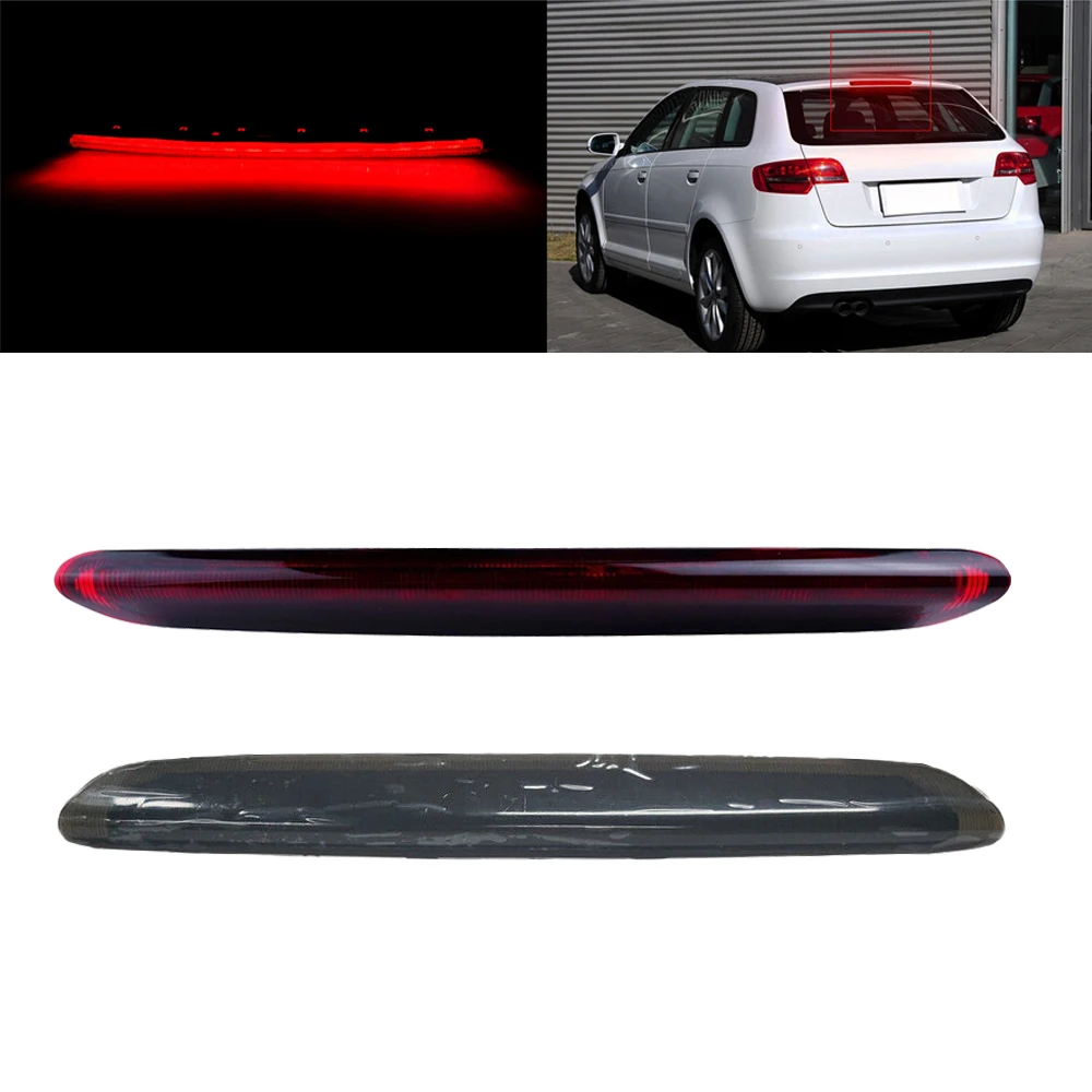 1* Car Brake Stop Lamp LED High-mounted Tail Third Brake Light 8P4945097 for Audi A3 8P 5-doors Hatchback without Spoiler 04-12