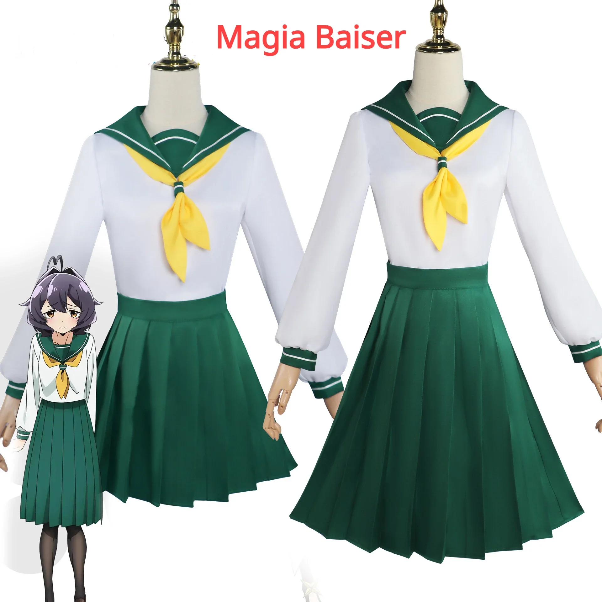 

Gushing Over Magical Girls Cosplay Hiiragi Utena Minakami Sayo Tenkawa Kaoruko Cosplay Anime Araga Kiwi Wig JK School Uniform