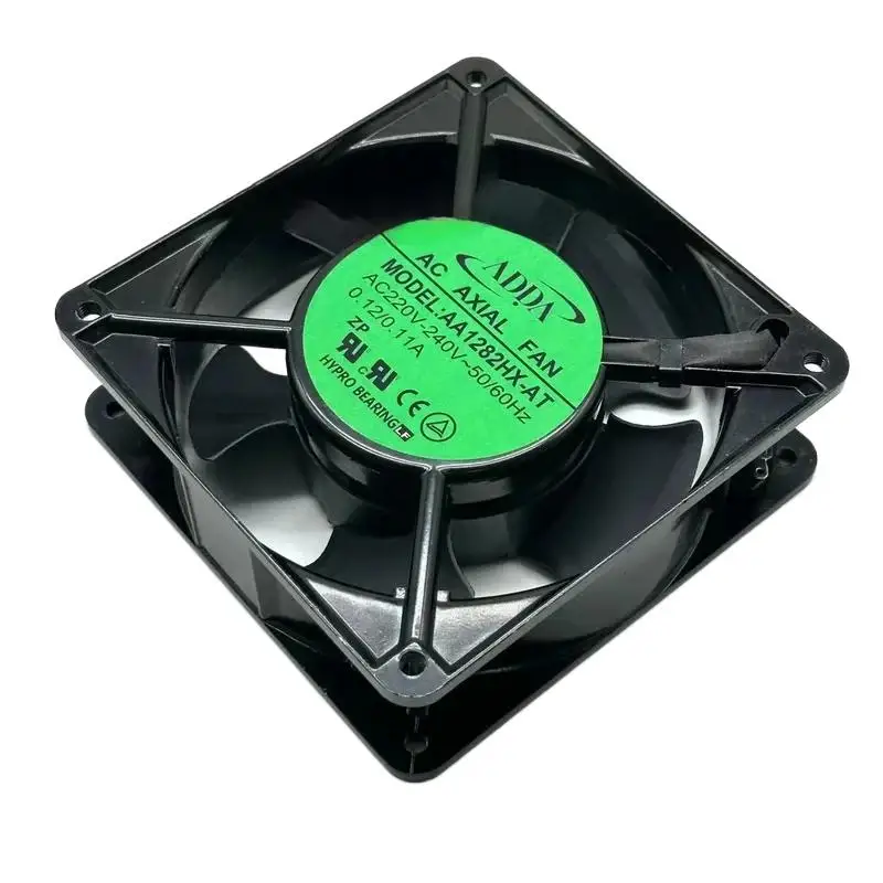 ADDA AA1282HX-AT AC 220 В 240 В 0,12/0,11 А 120X120X38 мм 2-контактный охлаждающий вентилятор для сервера ADDA AA1282HX-AT AC 220 В 240 В 0,12/0,11 А 120X120X38 мм 2-контактный охлаждающий вентилятор для сервера