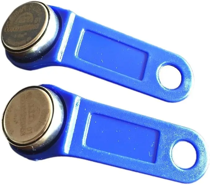 10pcs/lot DS1990A F5 Read-only iButton I-Button Non Magnetic TM Card Electronic Key IB Tags