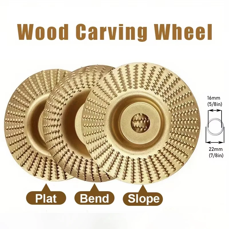 1/3pcs Woodworking Carving Wheel Polishing Wheel Versatile Sanding Disc Wood Shaping Tool Abrasive Disc 22mm inner diameter