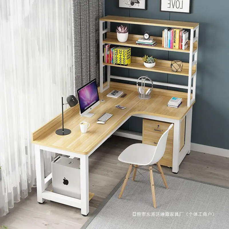 

Corner Computer Desk Desktop, Cabinet Combination Bedroom Corner Writing Desk Student Study Desk