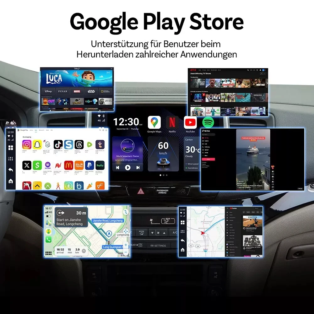 OTTOCAST P3 Lite OttoAiBox Android Ai Box Wireless CarPlay Android Auto Car Accessories Smart TV Box for Play Store 2024 New