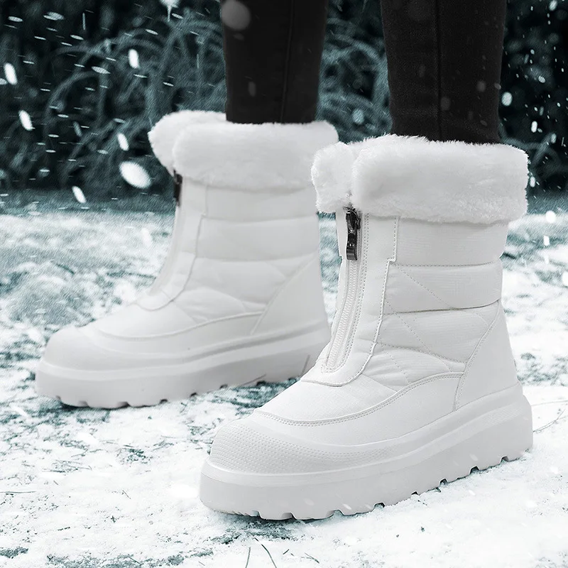 

Snow Women's Boots New Women Booties Platform Woman Shoes Lightweight Ankle Boots Flat Women's Winter Footwear Botas Mujer