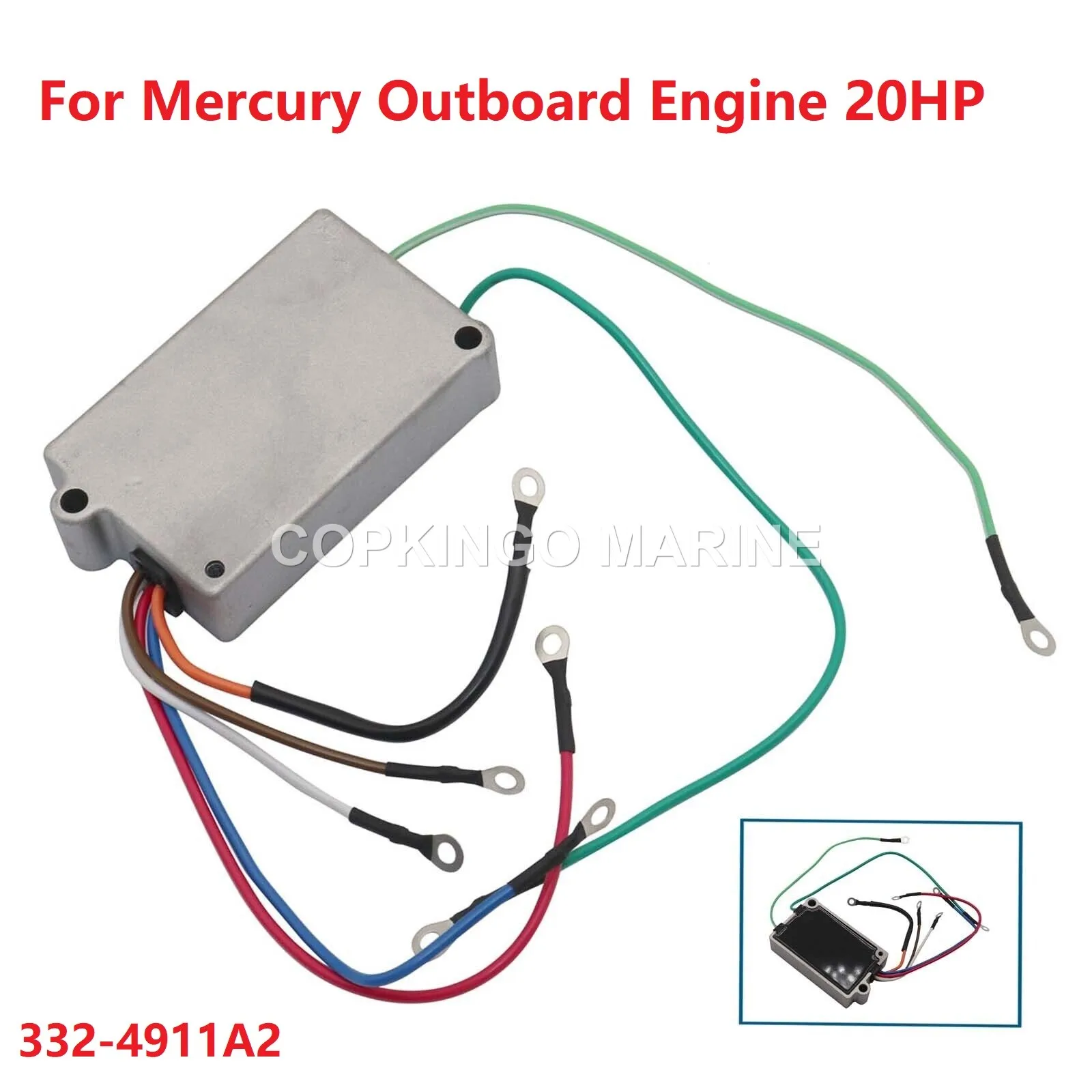 

Boat Switch Box Power Pack for Mercury Quicksilver Outboard 20HP 332-4911A2 18-5786