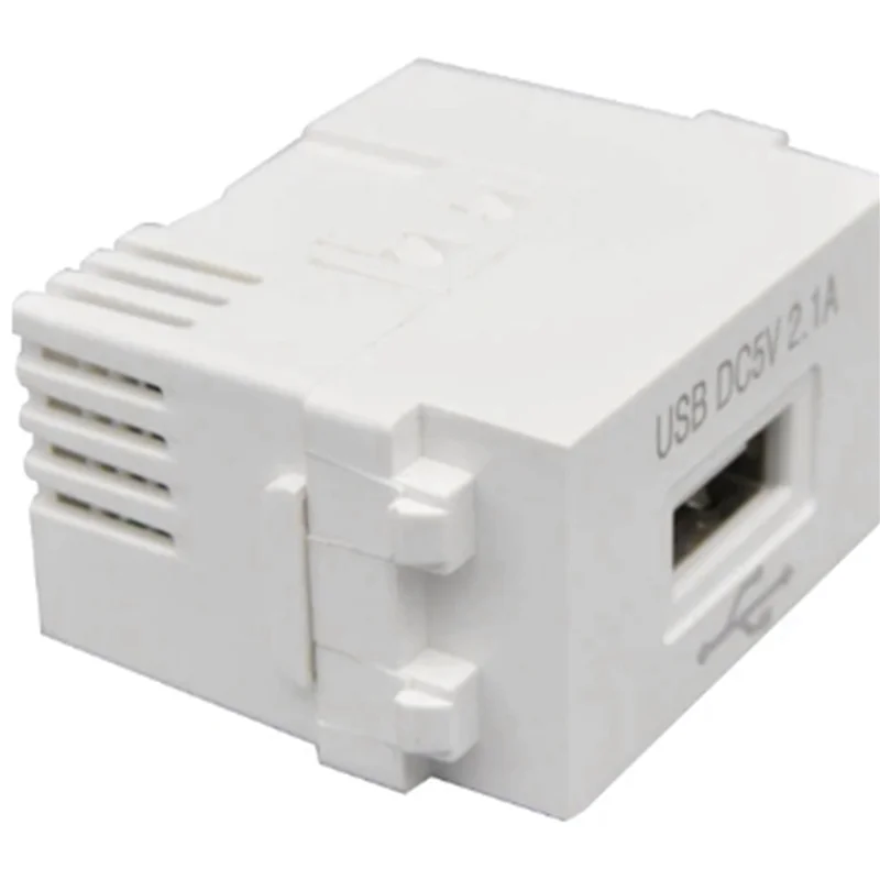 Panel de carga de teléfono 6X Módulo de alimentación USB enchufe de 220V transformador de 5V 2.1A adaptador de conmutación de toma de corriente de carga USB-A74Z