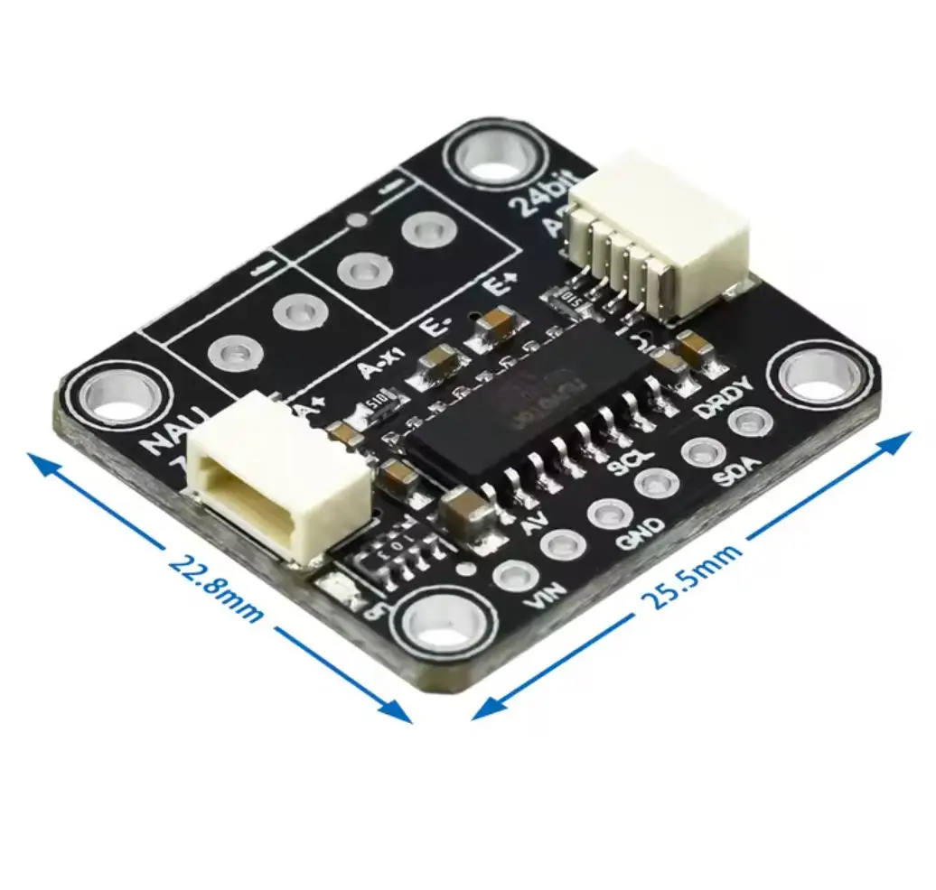 NAU7802 24-Bit ADC Module - Compatible with STEMMA QT/Qwiic for Precision Data Conversion and Pressure Measurement