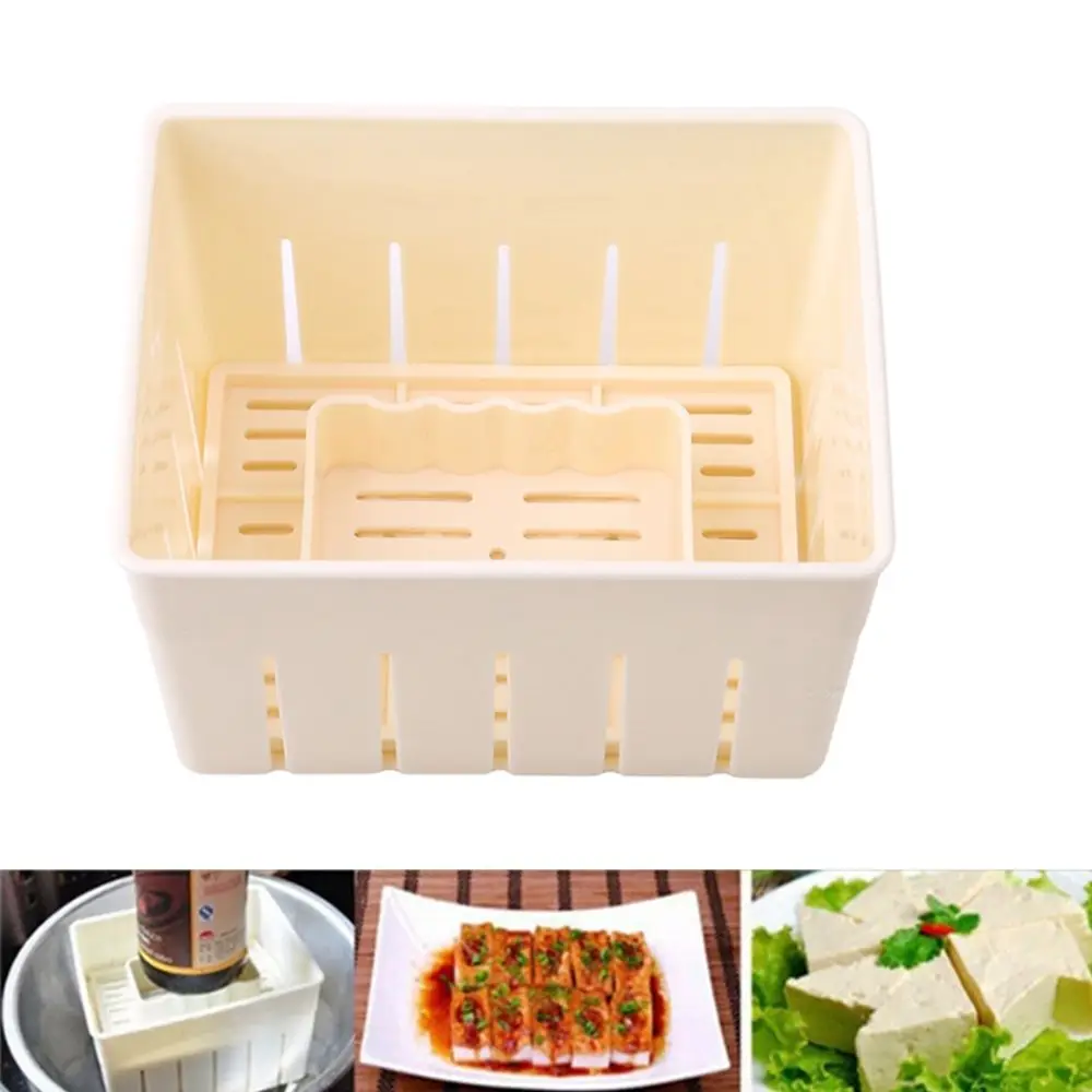 Homemade DIY Making Kitchen Tools Cheese Cloth Press Mold Box Soybean Curd Machine Tofu Press Mould Tofu Maker