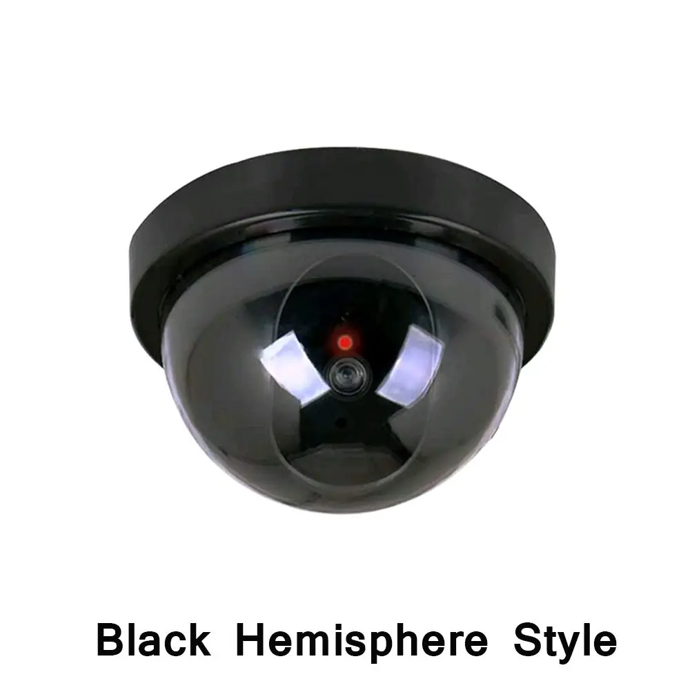

Safety Simulation Dome Security Fake Monitor Dummy Camera CCTV Flashing LED Light