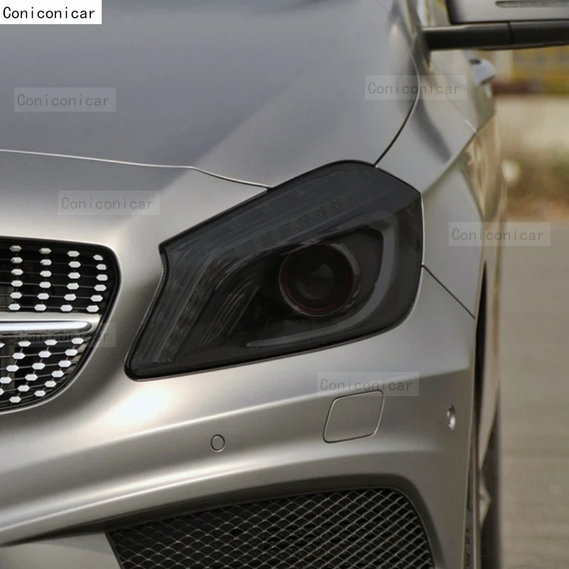 Car Headlight Tint Anti-Scratch Protective Front Lamp Film TPU Stickers For Mercedes Benz A Class W176 2013-2018 Accessories