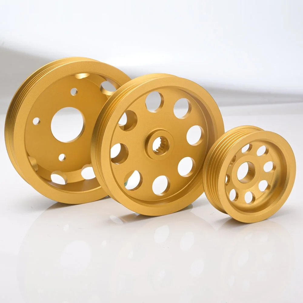 EPMAN Underdrive Crank Pulley JDM Tune For Nissan S15 S14 SR20 Engine Motor Bay Gold EPPYSR20