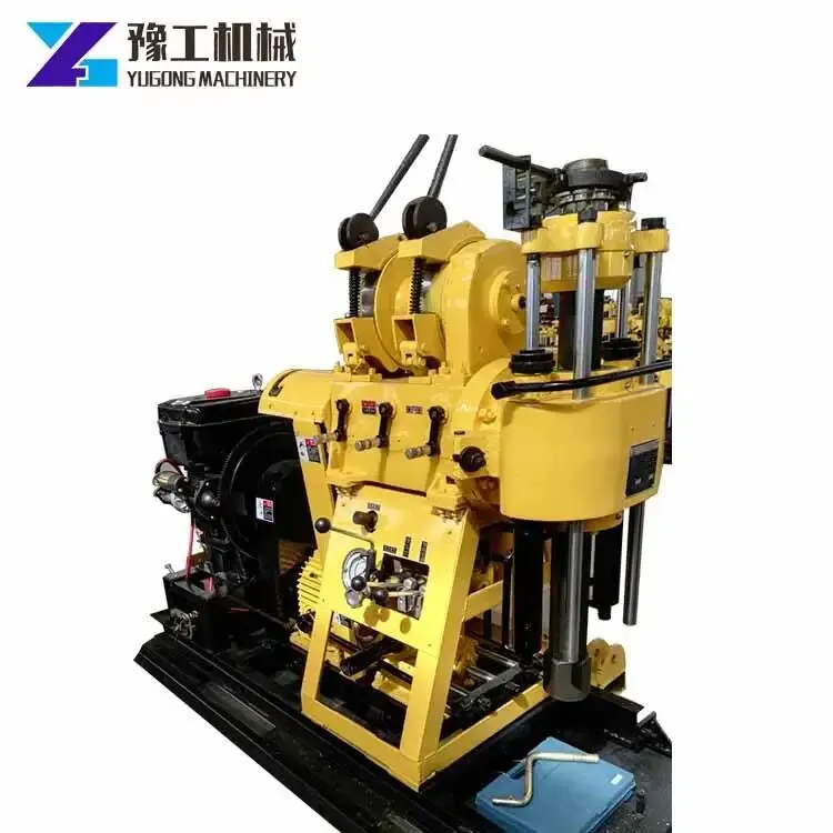 Borehole Drilling Machine/200m Diesel Water Well Drilling Rig Concrete Core Bore Hole Drill Machines Rock Core Borer Drill Rig