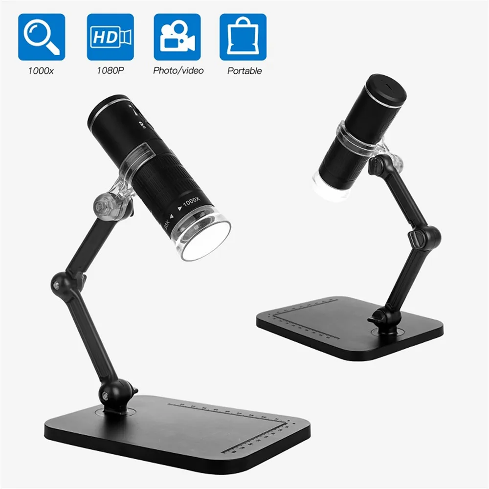 50-1000X Wireless 2MP 1080P WIFI Digital Microscope CMOS Borescope Inspction Handheld Endoscope
