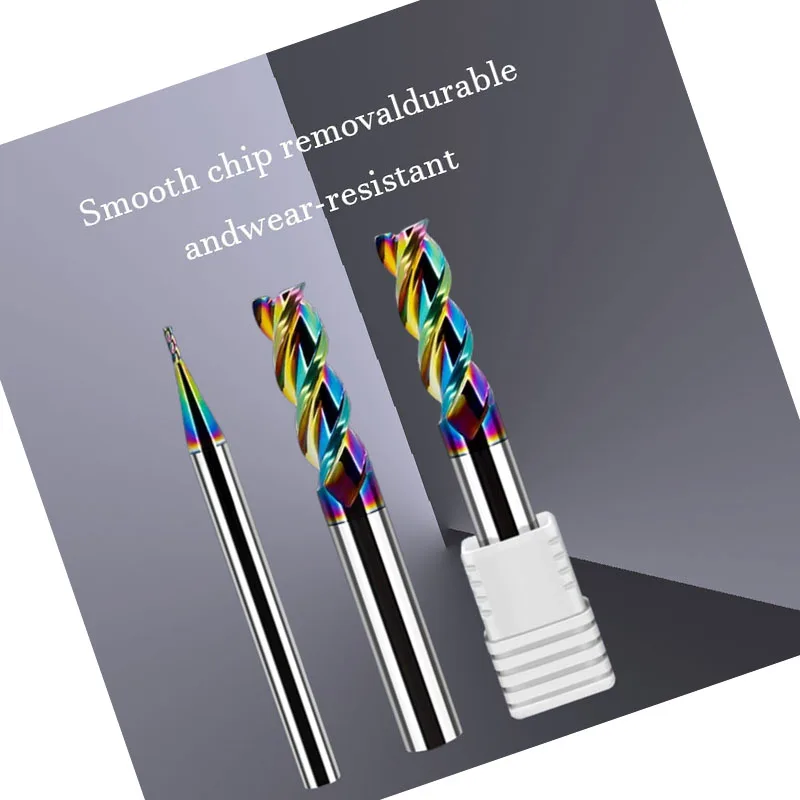 1PCS New 3-blade 62 degree milling tool with colorful high gloss mirror hard alloy CNC special extension component