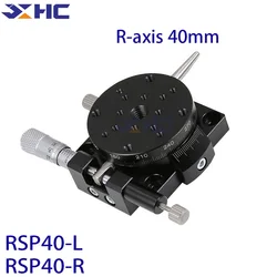 R Axis RSP40-L RSP40-R Precision type Manual Rotating Platform Sliding 360 Degree stage Precision Bearing Linear Stage Load 9.8N