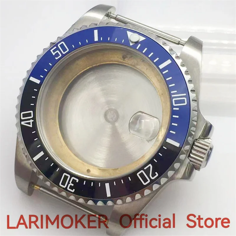 LARIMOKER  43mm Stainless Steel Sapphire Glass Silver Case miyota8215 DG 2813 3804 NH34 to NH39 PT5000 Seagull Movement