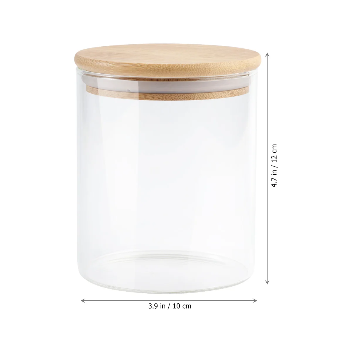 750 مل حاويات تخزين المواد الغذائية الجرار الزجاجية مع ختم حلقة السيليكون مثالية لاستخدام الحبوب والفاصوليا والتوابل في المطبخ #4